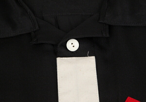 Yohji Yamamoto POUR HOMME 17SS Silk Paste Shirt Black Size 4