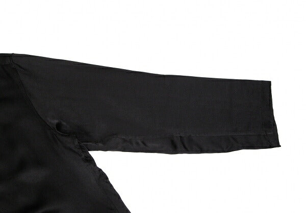 Yohji Yamamoto POUR HOMME 17SS Silk Paste Shirt Black Size 4