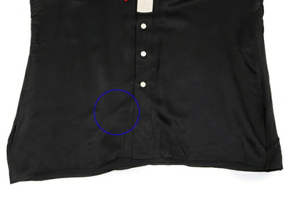 Yohji Yamamoto POUR HOMME 17SS Silk Paste Shirt Black Size 4