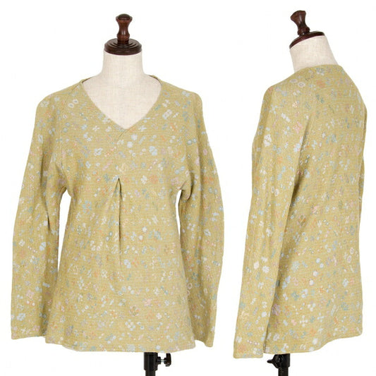 JURGEN LEHL Babaghuri Front Tuck Floral Knit Multi Size M