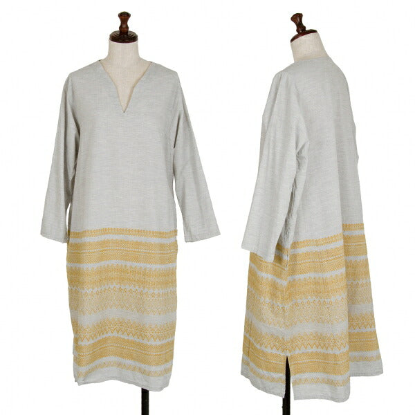 Plantation Garment Washed Native Dress Gray Size M