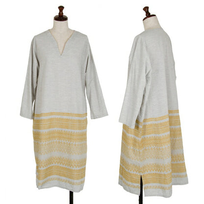 Plantation Garment Washed Native Dress Gray Size M