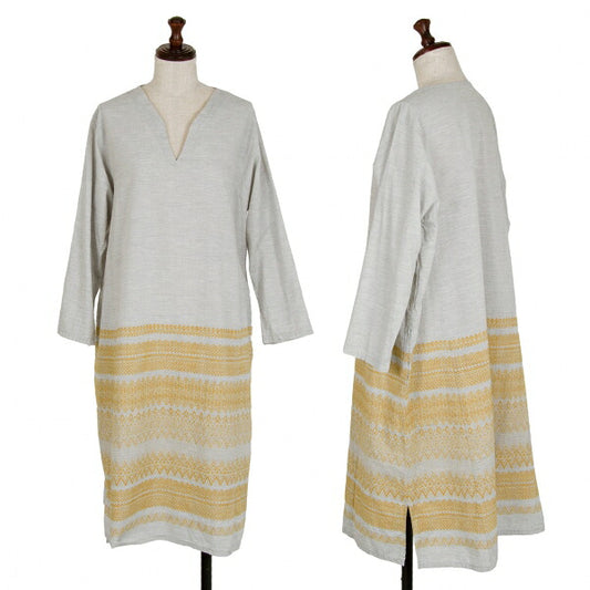Plantation Garment Washed Native Dress Gray Size M