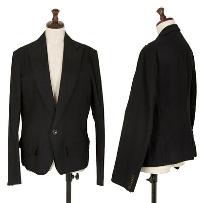 Y's Red Label Wool Nylon Tailored Blazer Black Size 4