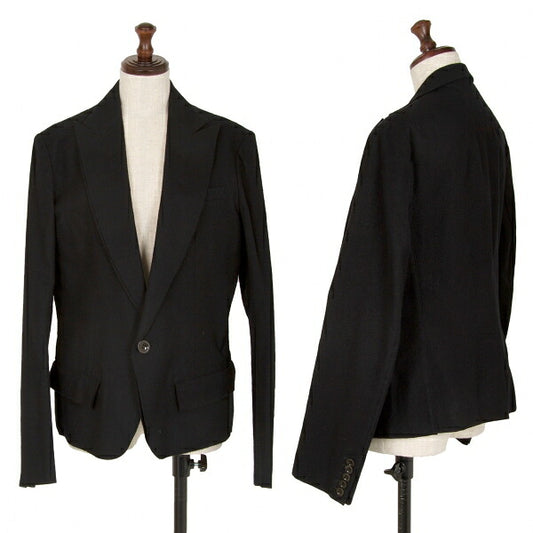Y's Red Label Wool Nylon Tailored Blazer Black Size 4