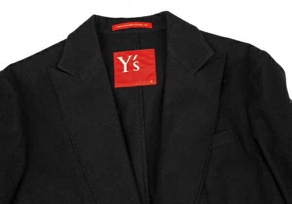 Y's Red Label Wool Nylon Tailored Blazer Black Size 4