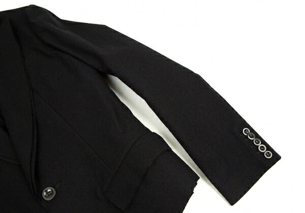 Y's Red Label Wool Nylon Tailored Blazer Black Size 4