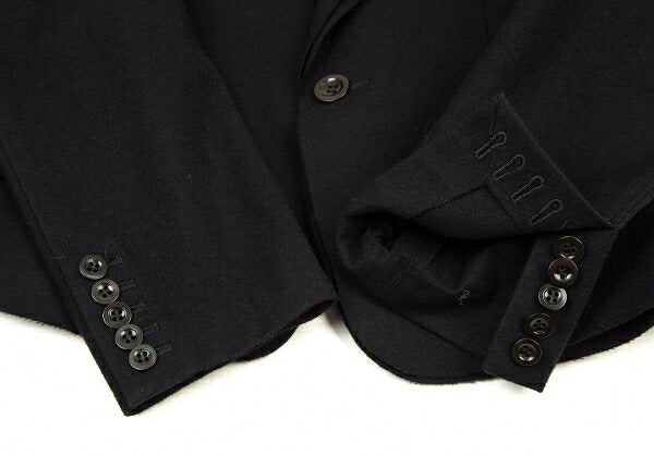 Y's Red Label Wool Nylon Tailored Blazer Black Size 4