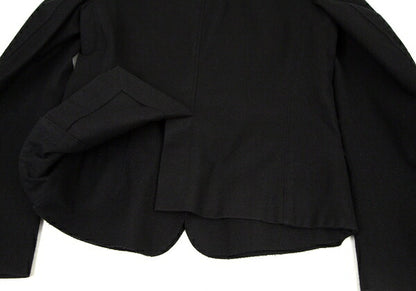Y's Red Label Wool Nylon Tailored Blazer Black Size 4