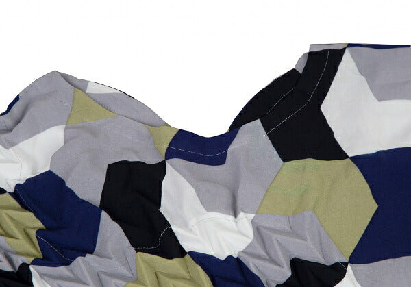 ISSEY MIYAKE Arrow Feather Embossed Blouse Multi Size M