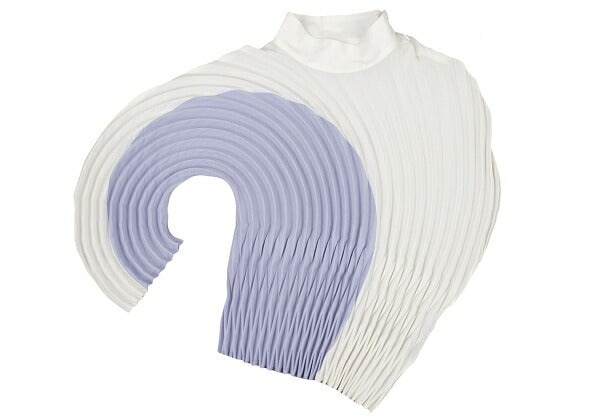 ISSEY MIYAKE FRONDS Hand Pleated Blouse White Size M