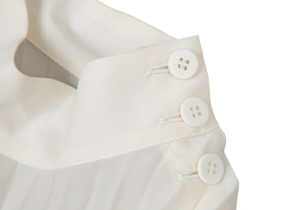ISSEY MIYAKE FRONDS Hand Pleated Blouse White Size M