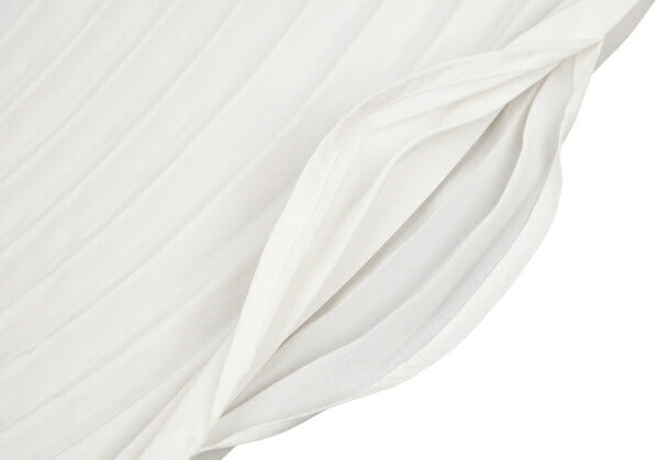 ISSEY MIYAKE FRONDS Hand Pleated Blouse White Size M