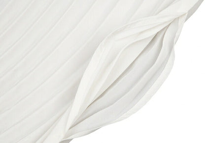 ISSEY MIYAKE FRONDS Hand Pleated Blouse White Size M