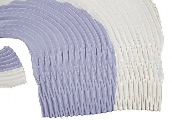 ISSEY MIYAKE FRONDS Hand Pleated Blouse White Size M