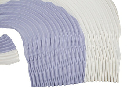 ISSEY MIYAKE FRONDS Hand Pleated Blouse White Size M