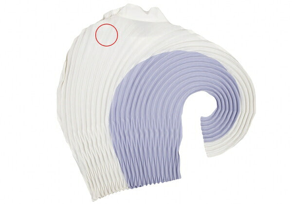 ISSEY MIYAKE FRONDS Hand Pleated Blouse White Size M