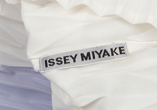 ISSEY MIYAKE FRONDS Hand Pleated Blouse White Size M