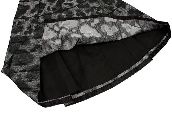 LANVIN collection Rayon Blend Woven Skirt Silver Size 38