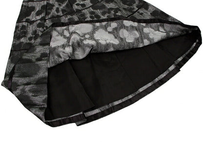 LANVIN collection Rayon Blend Woven Skirt Silver Size 38