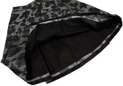 LANVIN collection Rayon Blend Woven Skirt Silver Size 38