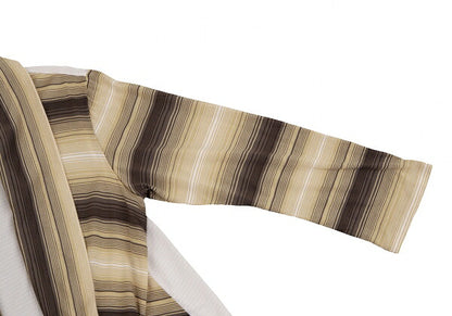 ISSEY MIYAKE HaaT Stretch Border Cardigan Brown Size 2