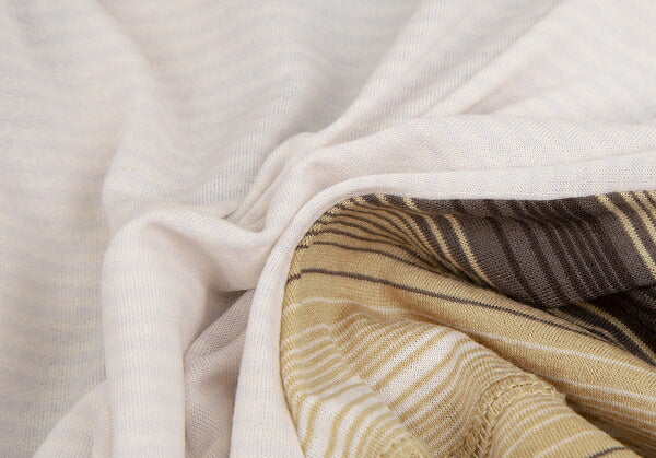 ISSEY MIYAKE HaaT Stretch Border Cardigan Brown Size 2
