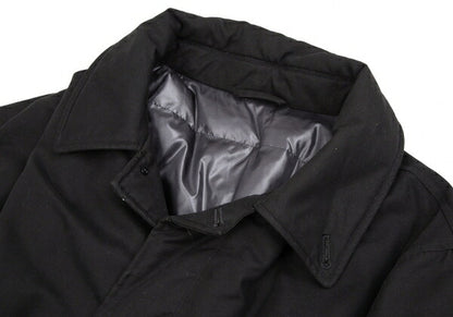 Papas Black Cotton Hooded Down Coat Size LL