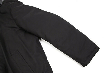 Papas Black Cotton Hooded Down Coat Size LL