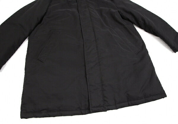 Papas Black Cotton Hooded Down Coat Size LL
