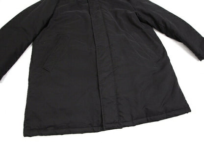 Papas Black Cotton Hooded Down Coat Size LL