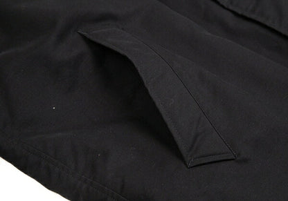 Papas Black Cotton Hooded Down Coat Size LL
