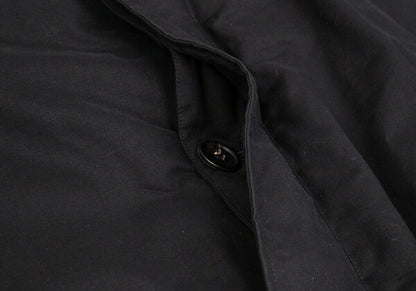 Papas Black Cotton Hooded Down Coat Size LL