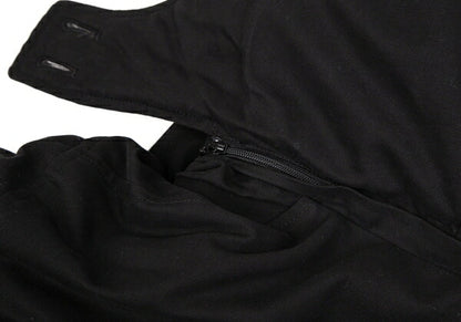 Papas Black Cotton Hooded Down Coat Size LL