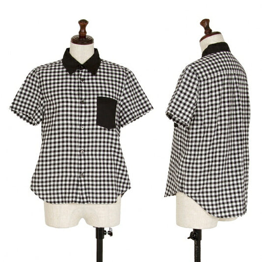 tricot COMME des GARCONS Gingham Check Shirt Black Size M