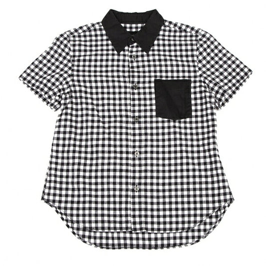 tricot COMME des GARCONS Gingham Check Shirt Black Size M