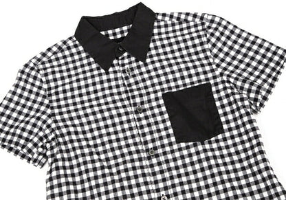 tricot COMME des GARCONS Gingham Check Shirt Black Size M