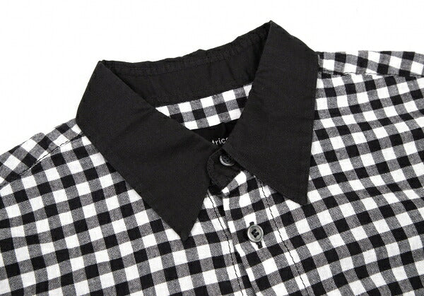 tricot COMME des GARCONS Gingham Check Shirt Black Size M