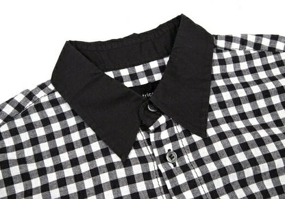 tricot COMME des GARCONS Gingham Check Shirt Black Size M