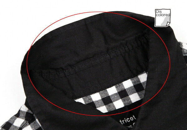 tricot COMME des GARCONS Gingham Check Shirt Black Size M