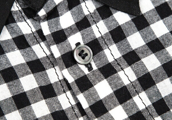 tricot COMME des GARCONS Gingham Check Shirt Black Size M