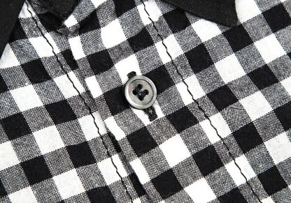 tricot COMME des GARCONS Gingham Check Shirt Black Size M