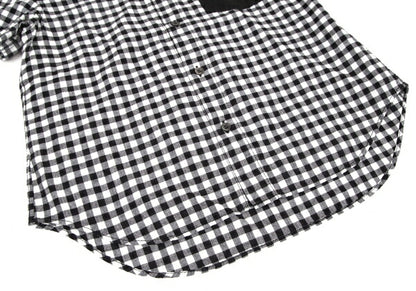 tricot COMME des GARCONS Gingham Check Shirt Black Size M