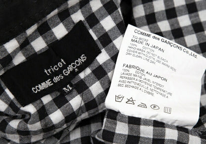 tricot COMME des GARCONS Gingham Check Shirt Black Size M