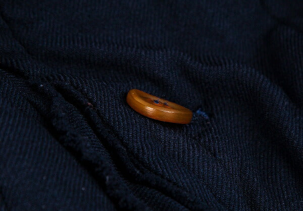 COMME des GARCONS Poly Garment-Dyed Frill Jacket Blue Size S