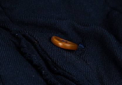 COMME des GARCONS Poly Garment-Dyed Frill Jacket Blue Size S