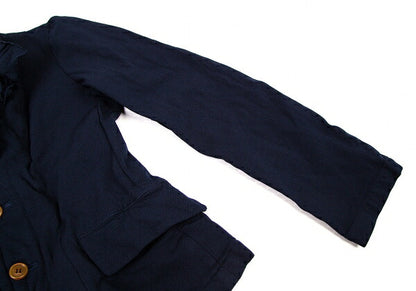 COMME des GARCONS Poly Garment-Dyed Frill Jacket Blue Size S