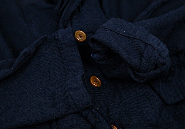 COMME des GARCONS Poly Garment-Dyed Frill Jacket Blue Size S