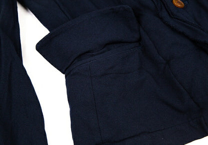 COMME des GARCONS Poly Garment-Dyed Frill Jacket Blue Size S