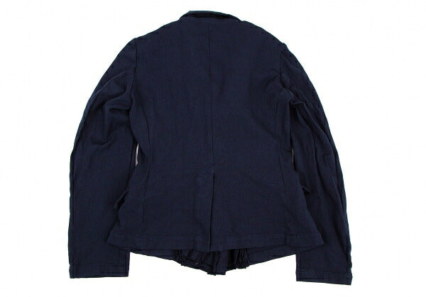 COMME des GARCONS Poly Garment-Dyed Frill Jacket Blue Size S